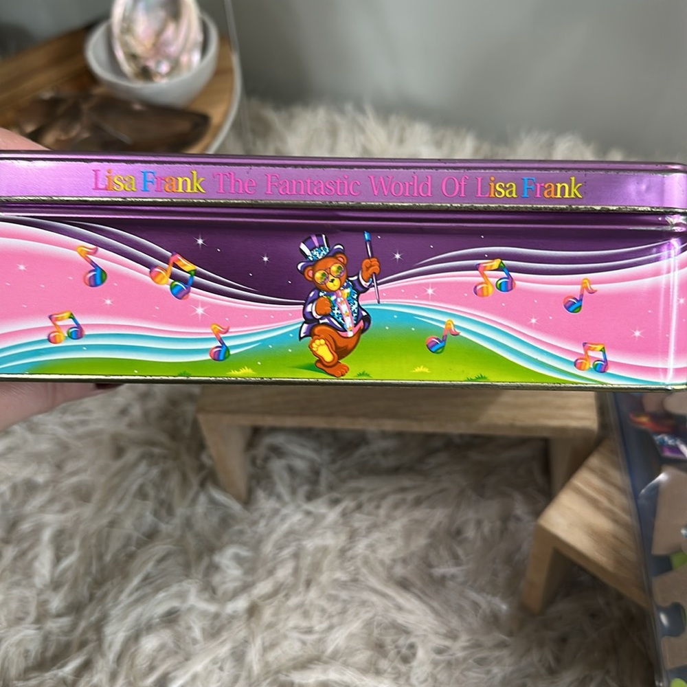 Lisa Frank Vtg 90s Vintage Lisa Frank Collectible Puzzle Tin *SEE DESCRIPTION - Picture 7 of 17